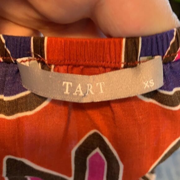 Tart / Colorful blouse / size extra small - Picture 5 of 7